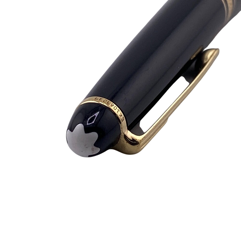MONTBLANC fountain pen Resin, Gold Plated Nib: 14K black 4810 14K M Meistersteck mens Used Authentic