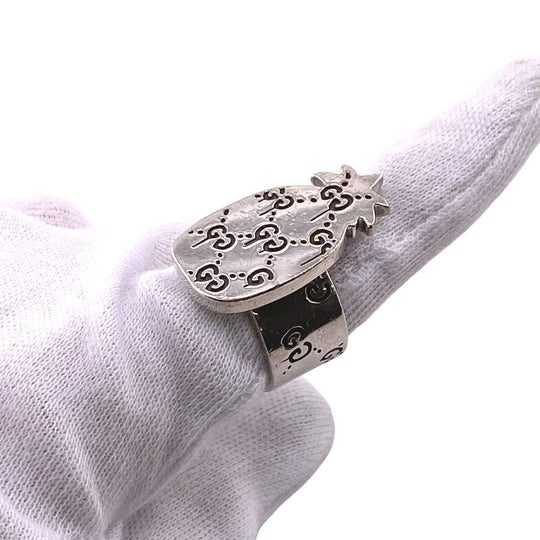 GUCCI Ring Silver925 Silver 925 23.4g GG pineapple mens Used Authentic