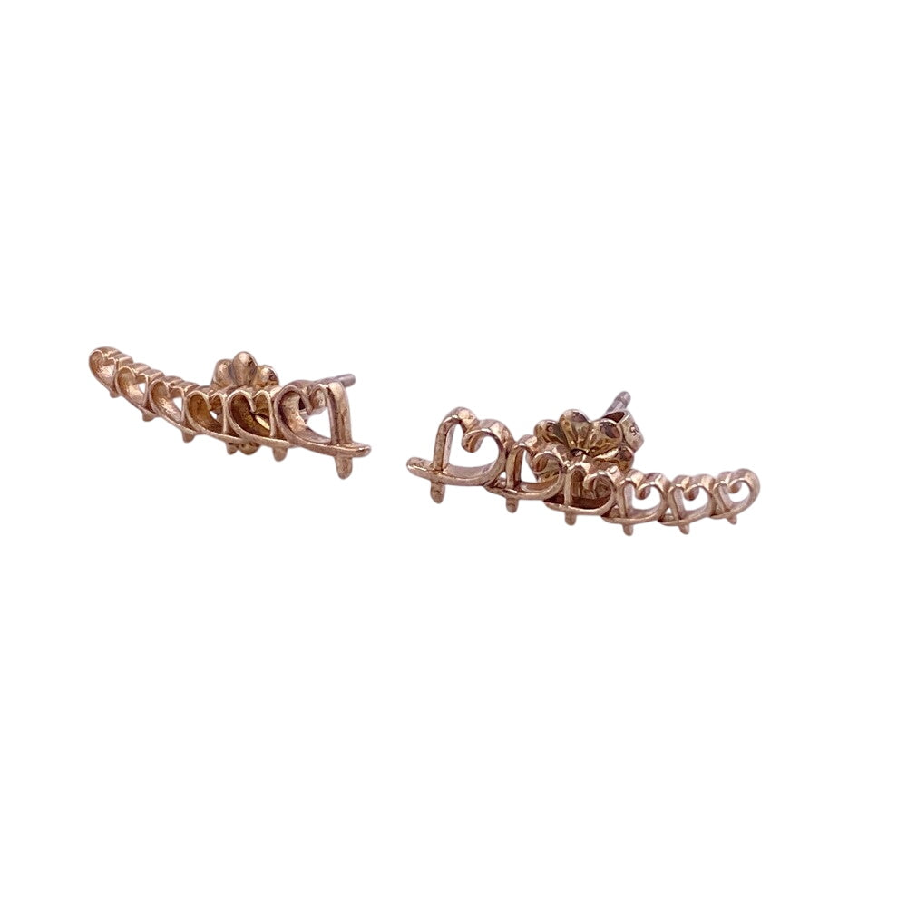 TIFFANY&Co. Pierce AG925 gold Loving heart climber Women Used Authentic