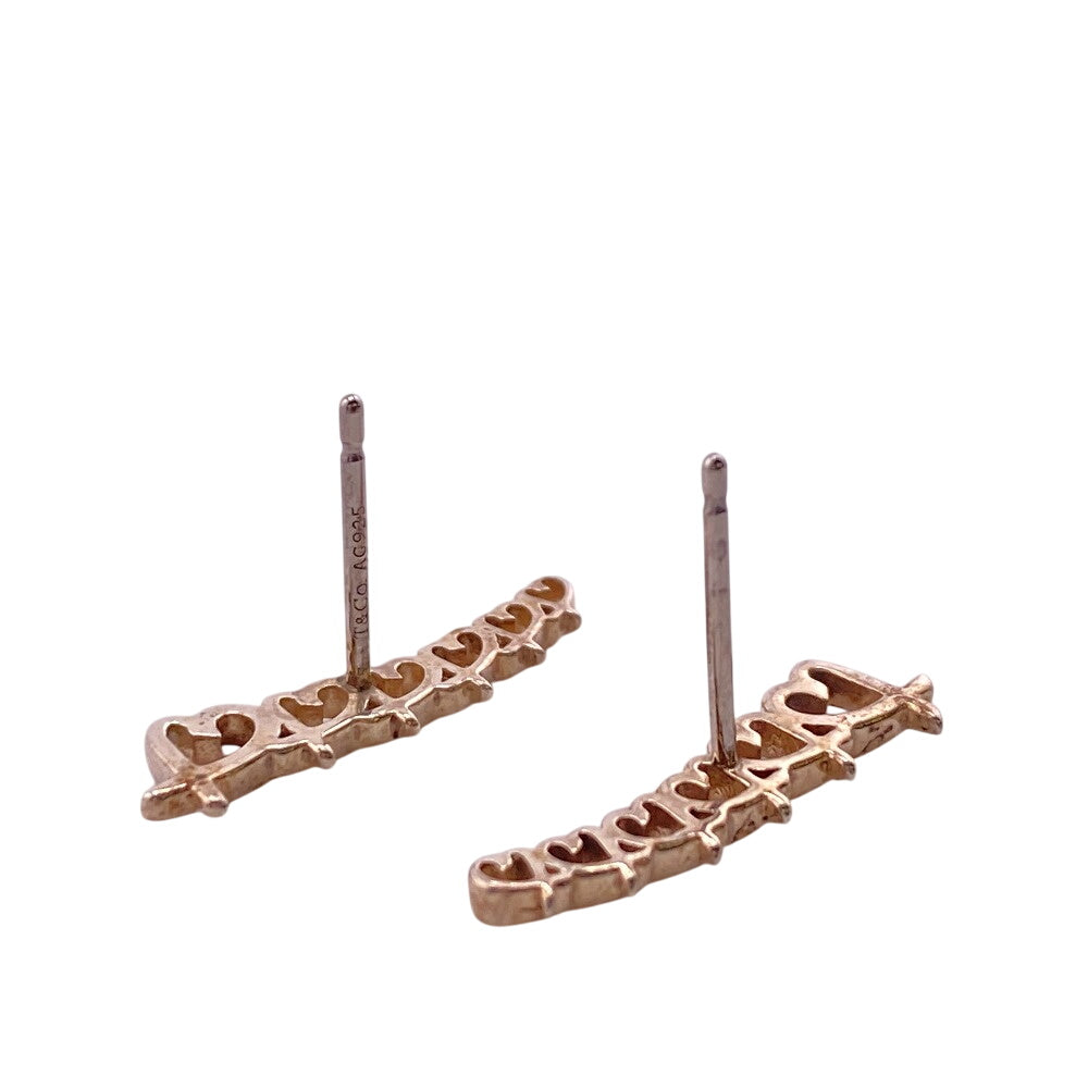 TIFFANY&Co. Pierce AG925 gold Loving heart climber Women Used Authentic
