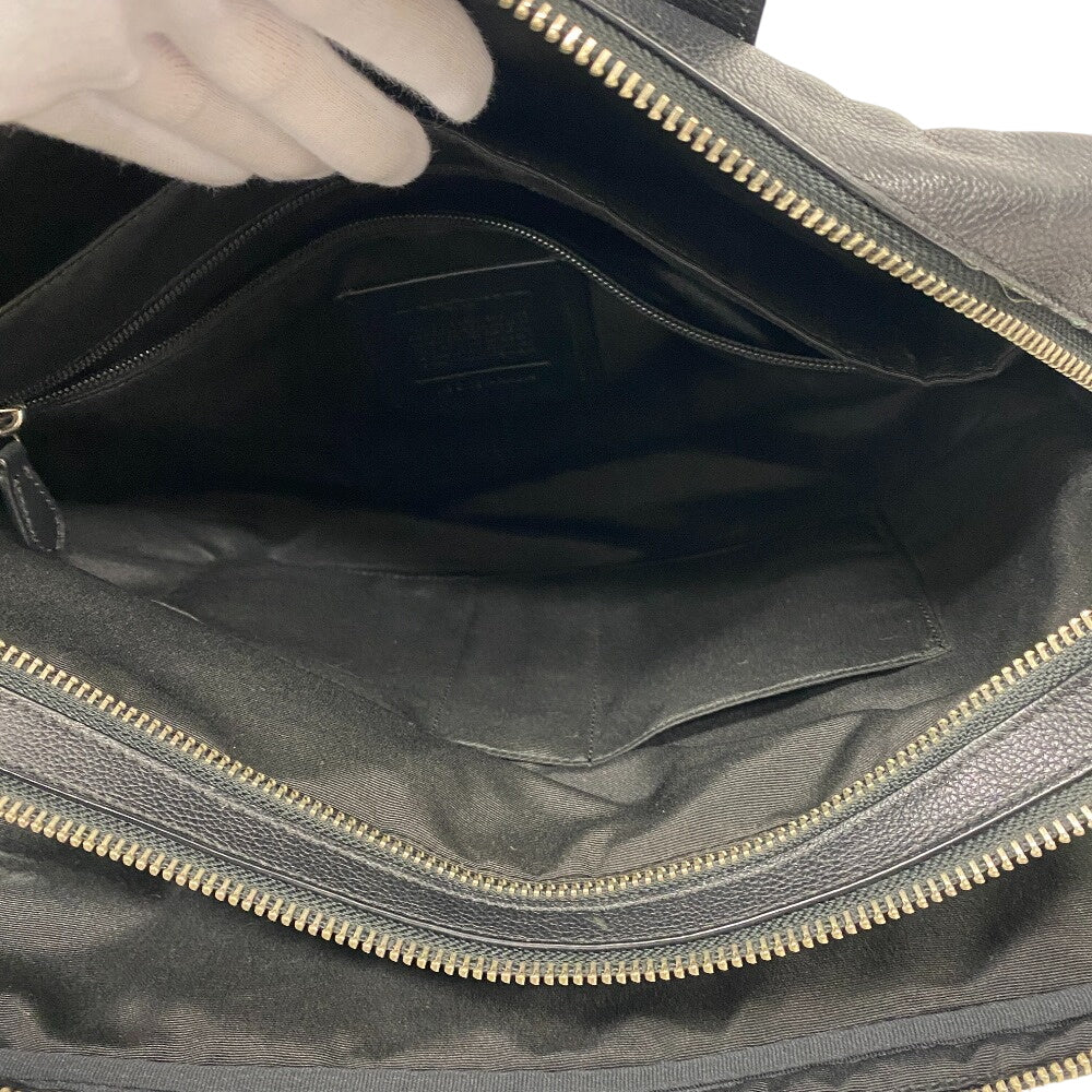 COACH Business bag F54804 leather black Business bag mens Used Authentic