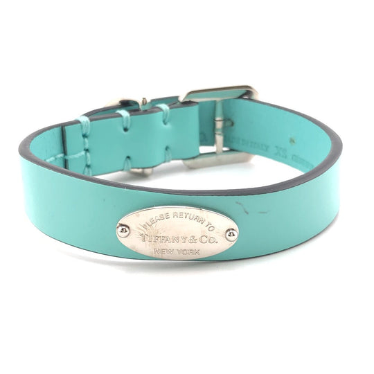 TIFFANY&Co. Other accessories leather TIFFANY & Co. Blue Pet collar Women XS Used Authentic
