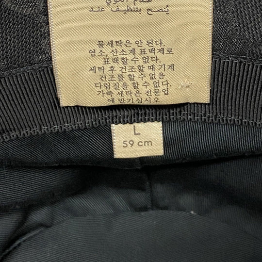 GUCCI hat 576587 Canvas, Leather black GG canvas unisex(Unisex) Used Authentic