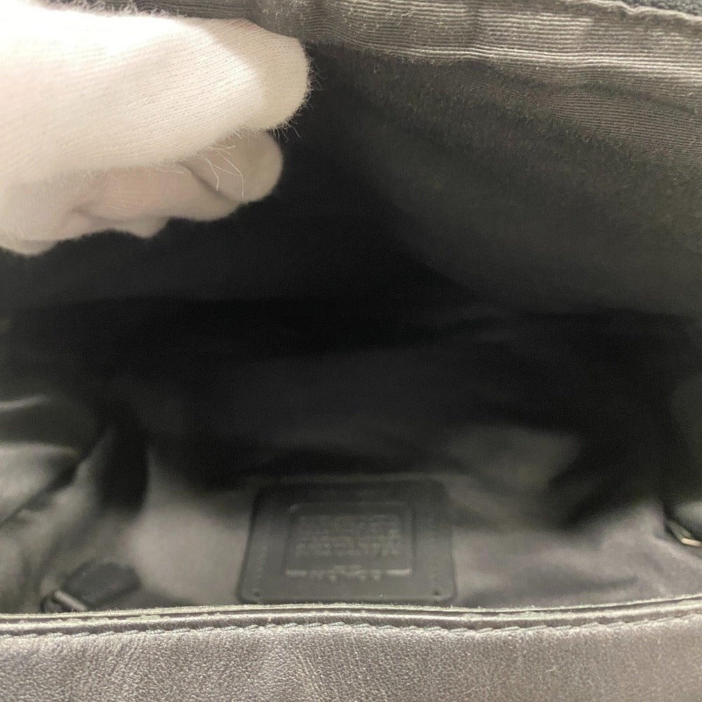 COACH Backpack C3230 leather Navy Signature mens Used Authentic