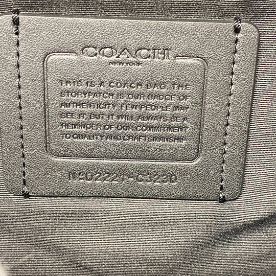 COACH Backpack C3230 leather Navy Signature mens Used Authentic