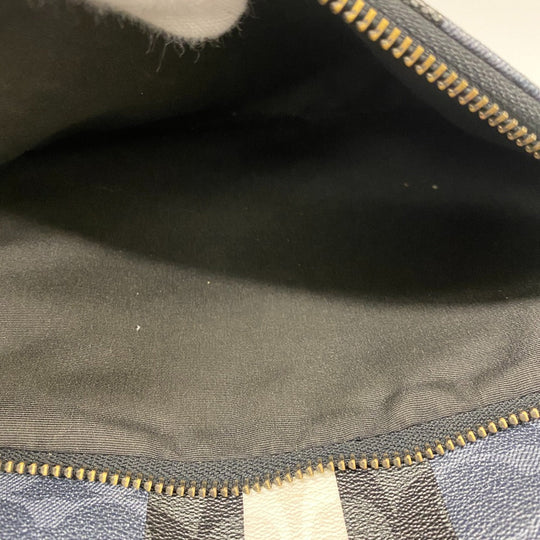 COACH Backpack C3230 leather Navy Signature mens Used Authentic