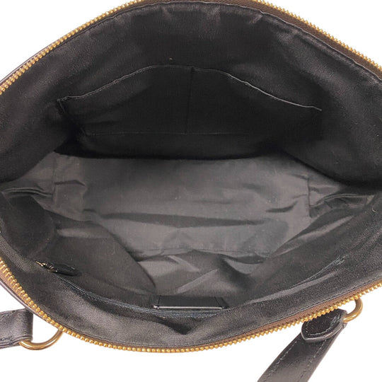 COACH Tote Bag F79609 leather Brown Signature Women Used Authentic