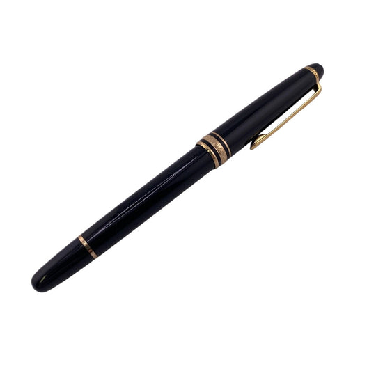 MONTBLANC fountain pen Gold Plated black Nib 14K/585 Meisterstck mens(Unisex) Used Authentic