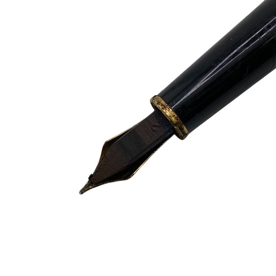 MONTBLANC fountain pen Gold Plated black Nib 14K Meisterstck mens(Unisex) Used Authentic