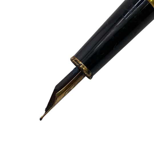 MONTBLANC fountain pen Gold Plated black Nib 14K Meisterstck mens(Unisex) Used Authentic