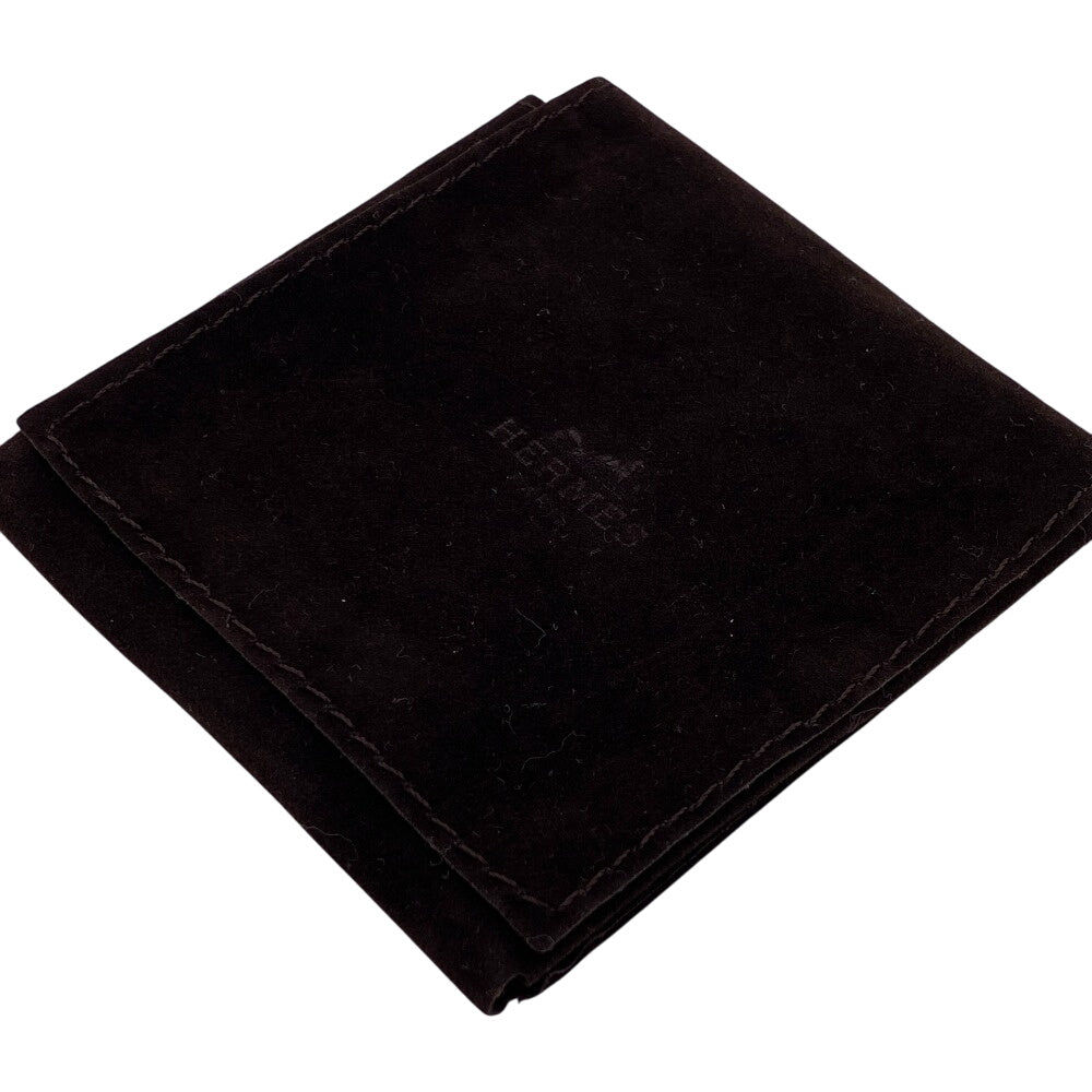 HERMES Pierce Gold Plated gray Mini Pop Ash H Women Used Authentic