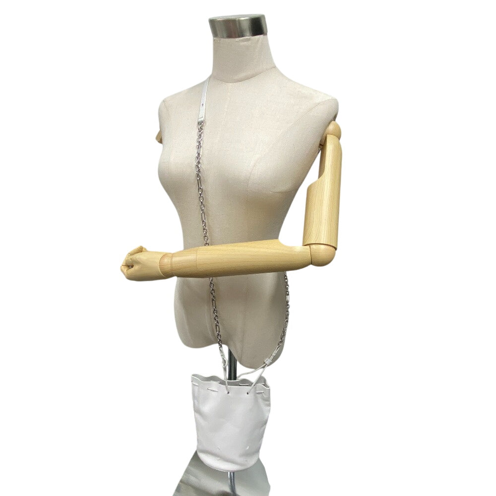 Maison Margiela Shoulder Bag S56WG0113 leather white TABI Women Used Authentic