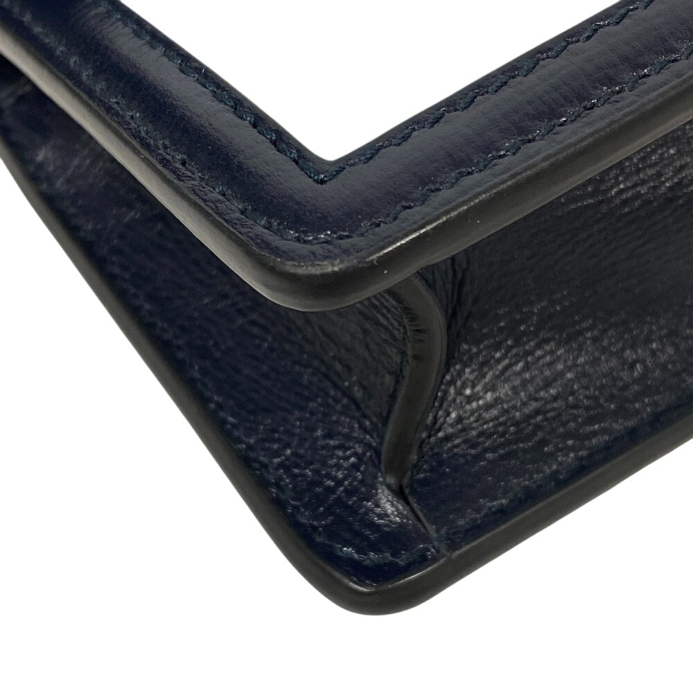 GUCCI Shoulder Bag 476432 Wool, Leather blue Chain Duosonis Women Used Authentic