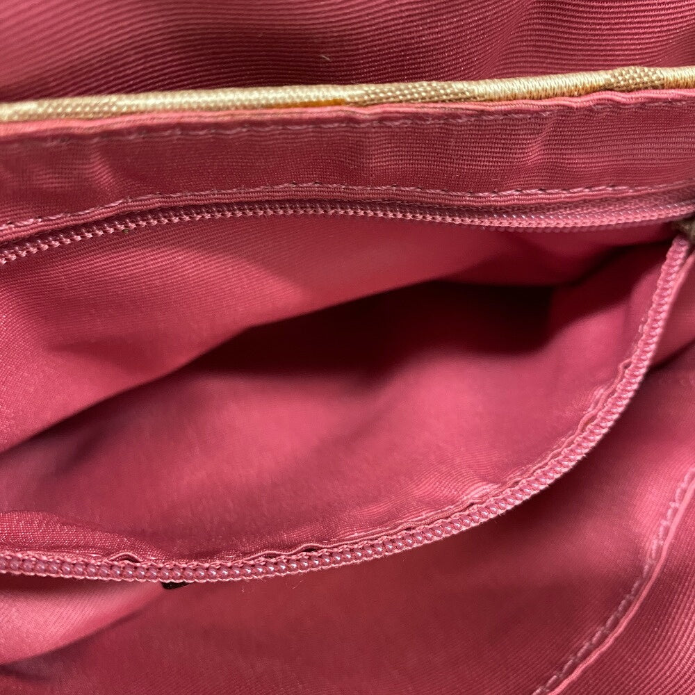 COACH Shoulder Bag 12988 Canvas, Leather Brown Op art Women Used Authentic