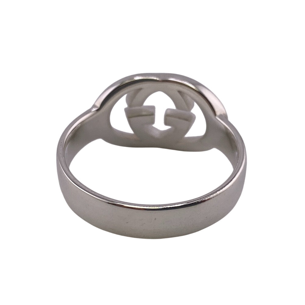 GUCCI Ring 190483-J8400 Silver925 Silver SilverBrit Interlocking G mens Used Authentic