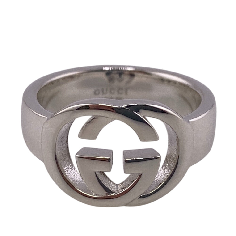 GUCCI Ring 190483-J8400 Silver925 Silver SilverBrit Interlocking G Women Used Authentic