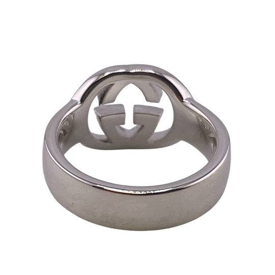 GUCCI Ring 190483-J8400 Silver925 Silver SilverBrit Interlocking G Women Used Authentic