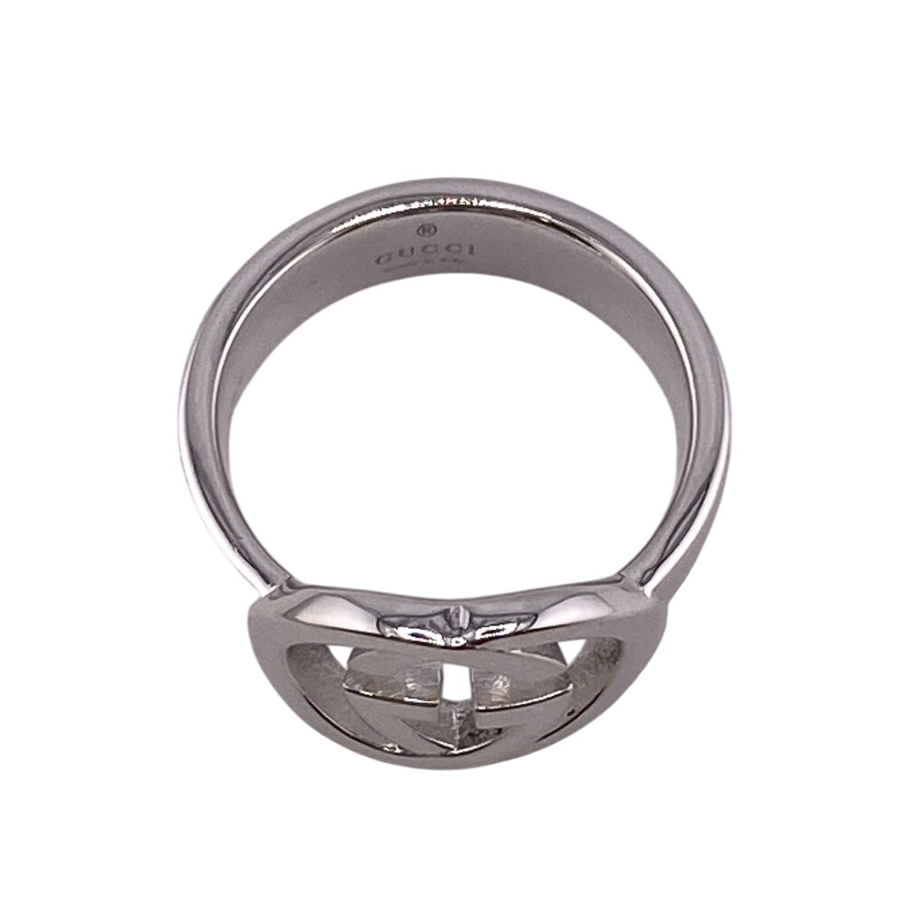 GUCCI Ring 190483-J8400 Silver925 Silver SilverBrit Interlocking G Women Used Authentic