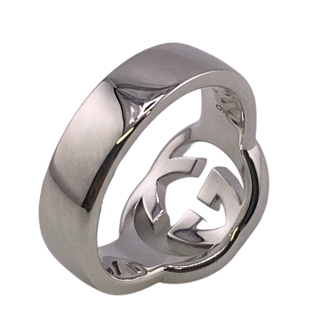 GUCCI Ring 190483-J8400 Silver925 Silver SilverBrit Interlocking G Women Used Authentic
