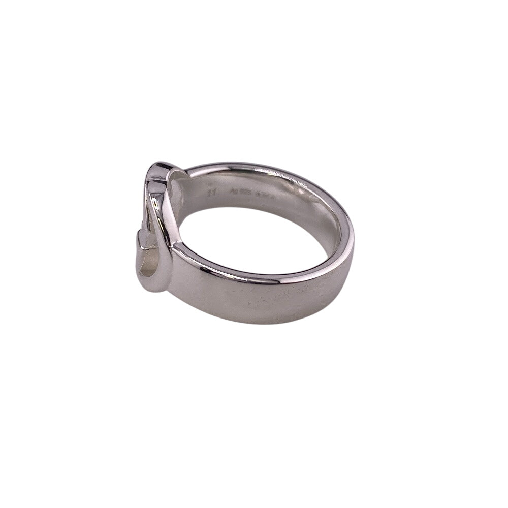 GUCCI Ring 190483-J8400 Silver925 Silver SilverBrit Interlocking G Women Used Authentic
