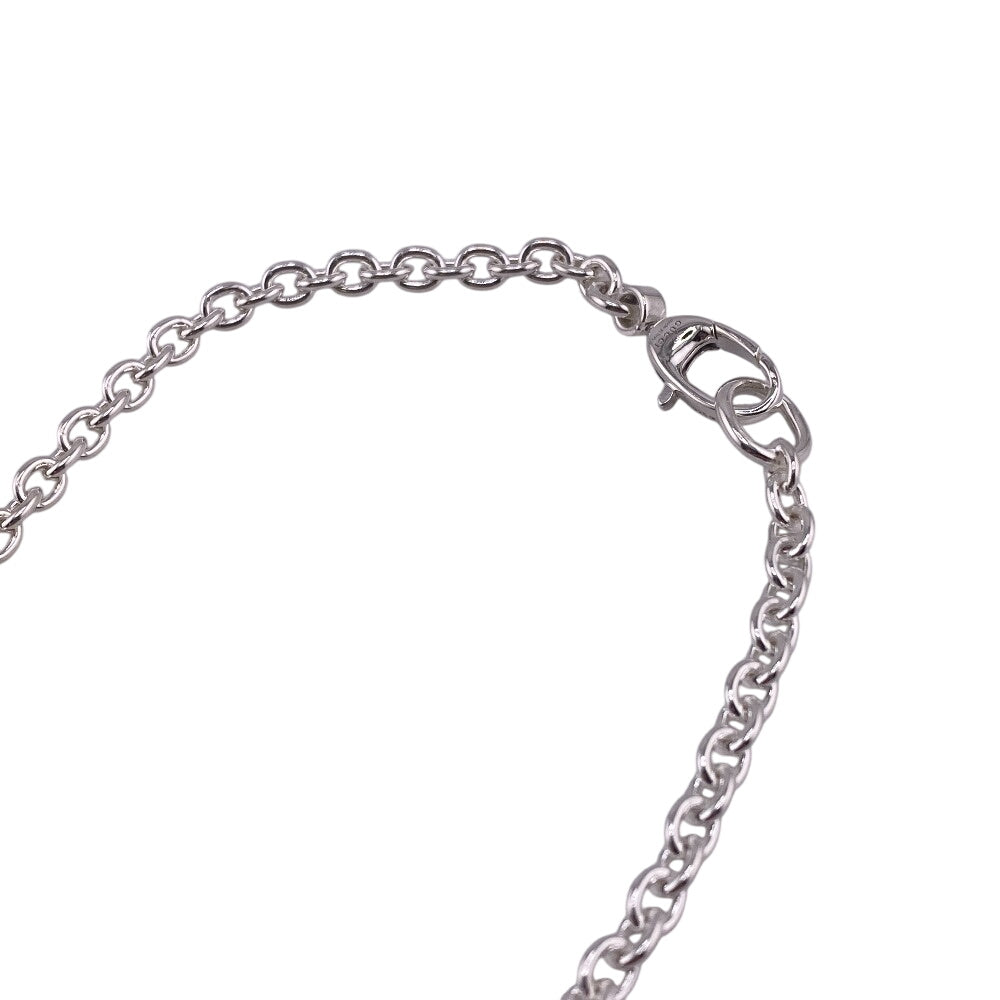 GUCCI Necklace 190484-J8400 Silver925 Silver Necklace SilverBrit Interlocking mens(Unisex) Used Authentic