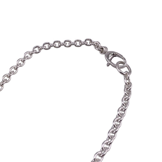 GUCCI Necklace 190484-J8400 Silver925 Silver Necklace SilverBrit Interlocking mens(Unisex) Used Authentic