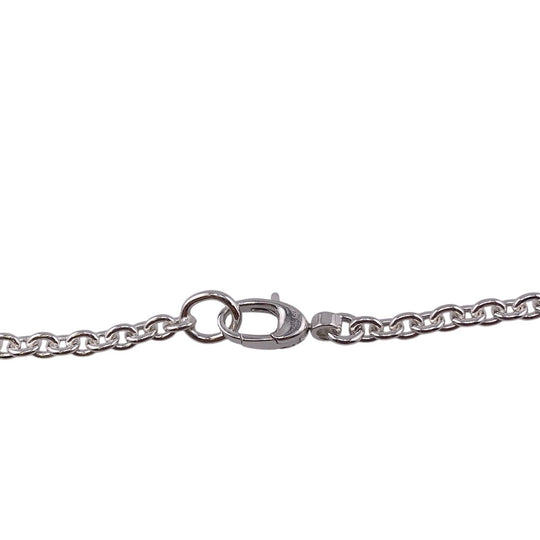 GUCCI Necklace 190484-J8400 Silver925 Silver Necklace SilverBrit Interlocking mens(Unisex) Used Authentic