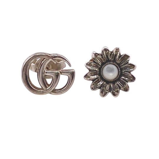 TIFFANY&Co. Pierce Silver925 Silver 925 1.8g GG Flower Women Used Authentic