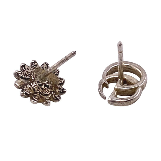 TIFFANY&Co. Pierce Silver925 Silver 925 1.8g GG Flower Women Used Authentic
