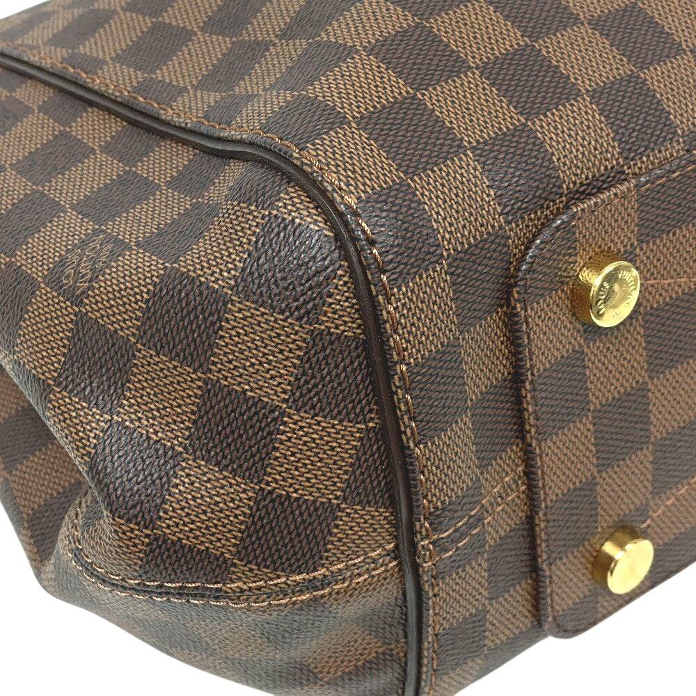 LOUIS VUITTON Tote Bag N41215 Damier Brown Damier Marley Bone PM Women Used Authentic