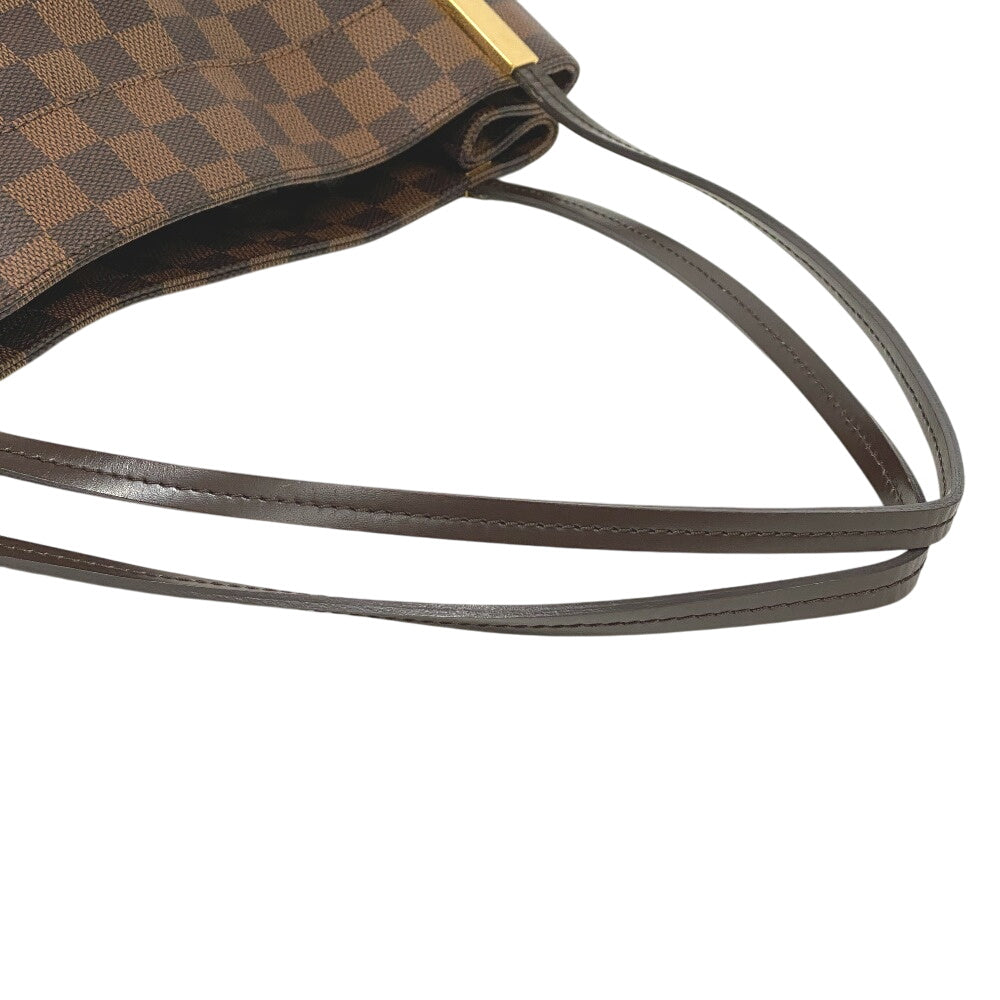 LOUIS VUITTON Tote Bag N41215 Damier Brown Damier Marley Bone PM Women Used Authentic