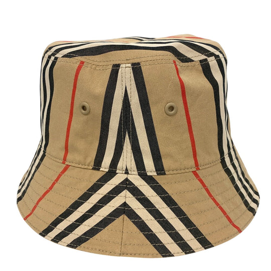 BURBERRY hat cotton beige Reversible Icon Stripe Vintage nova check Women(Unisex) Used Authentic