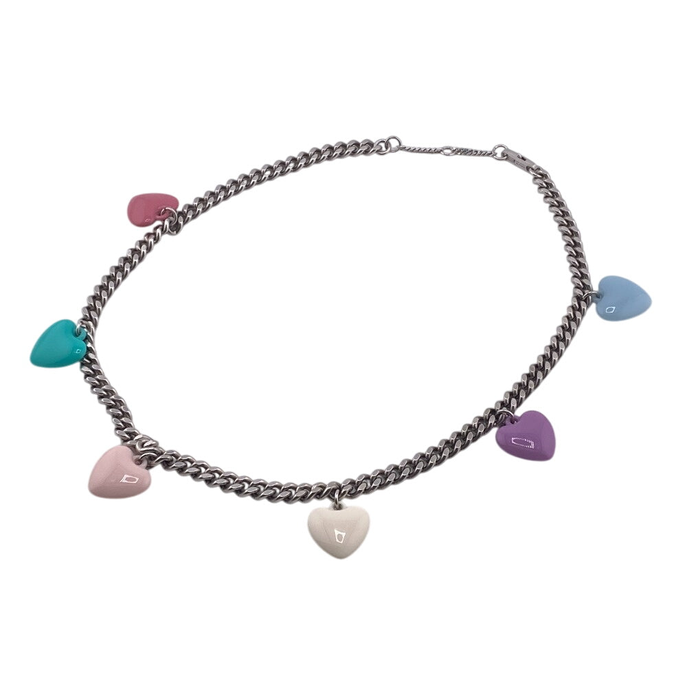 CELINE Necklace SLF1212 Silver Multi Women Used Authentic