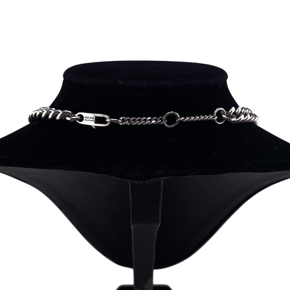 CELINE Necklace SLF1212 Silver Multi Women Used Authentic