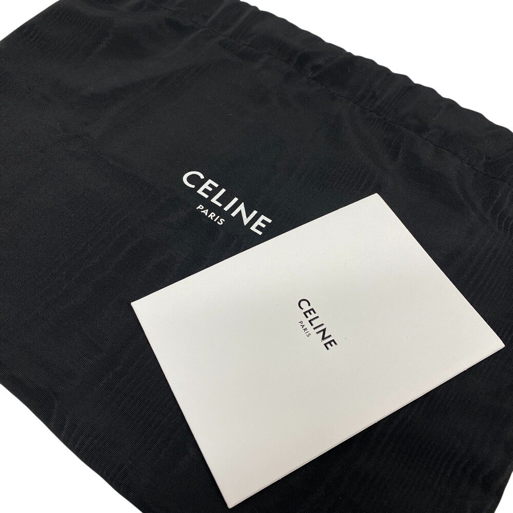 CELINE Shoulder Bag PVC, Leather black Triomphe Medium Women Used Authentic
