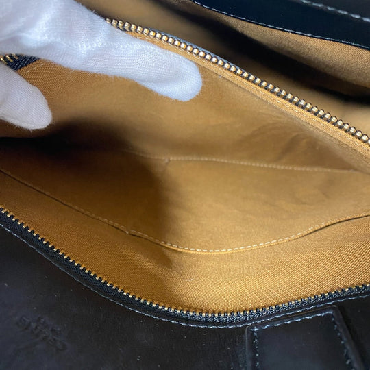 CELINE Tote Bag PVC, Leather black Triomphe Vertical Cover Women Used Authentic