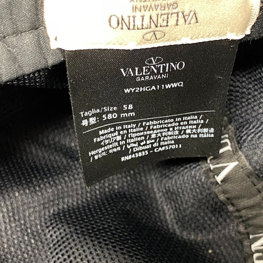 VALENTINO Other hats Nylon, Cotton black Women(Unisex) 58 Used Authentic