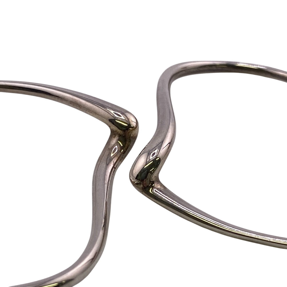 TIFFANY&Co. Pierce Silver925 Silver 925 9.7g Open Heart Hoop Earrings Women Used Authentic