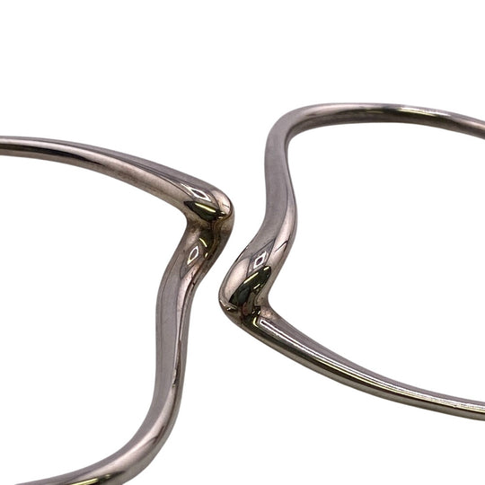 TIFFANY&Co. Pierce Silver925 Silver 925 9.7g Open Heart Hoop Earrings Women Used Authentic