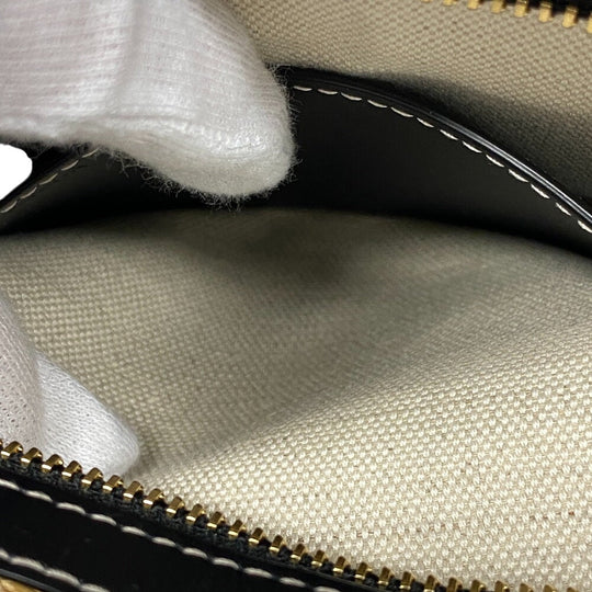 BURBERRY Clutch bag Straw, Leather beige Monogram unisex(Unisex) Used Authentic