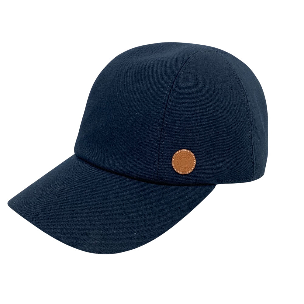 HERMES Other hats cotton black Serie button Miles CDS Women(Unisex) 60 Used Authentic