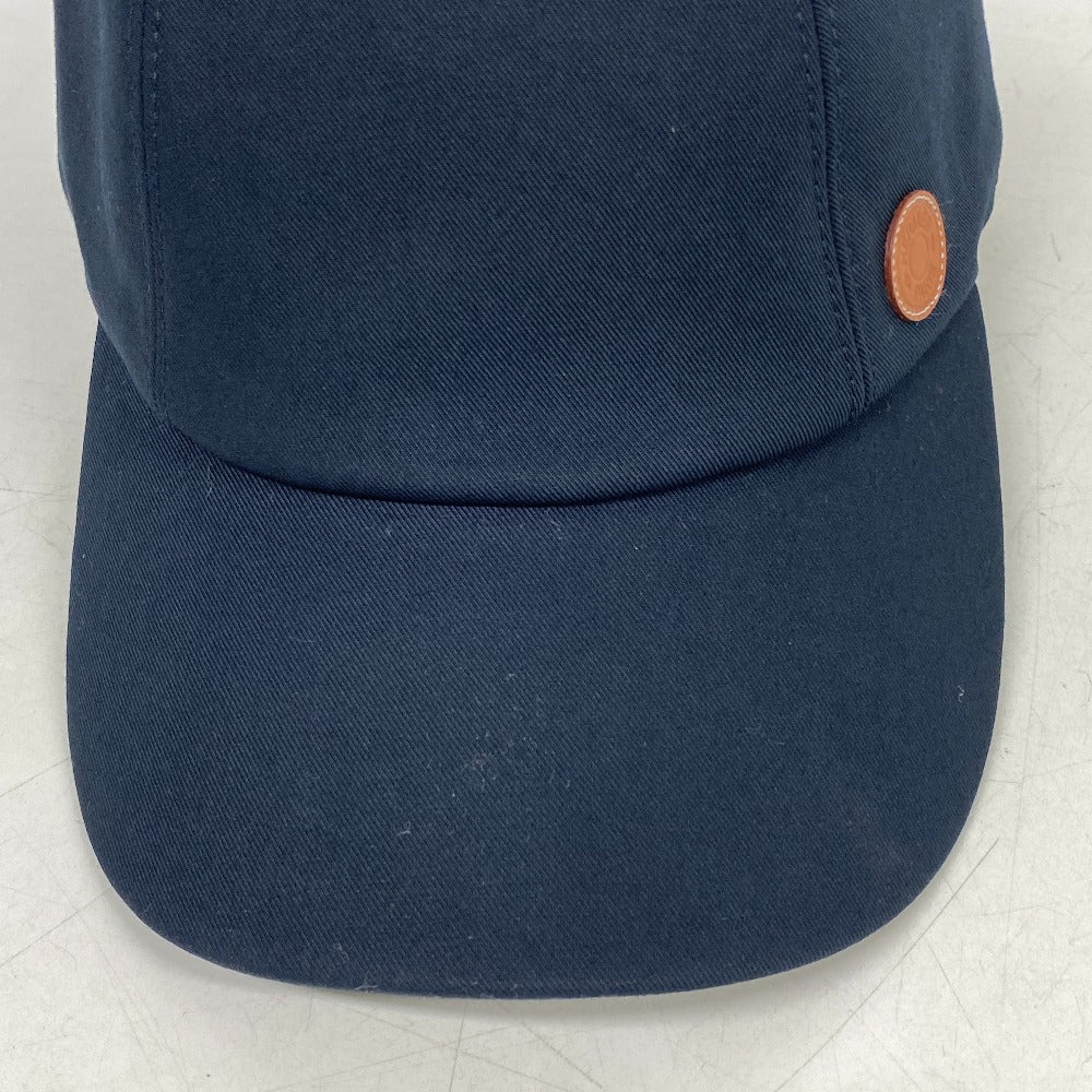 HERMES Other hats cotton black Serie button Miles CDS Women(Unisex) 60 Used Authentic