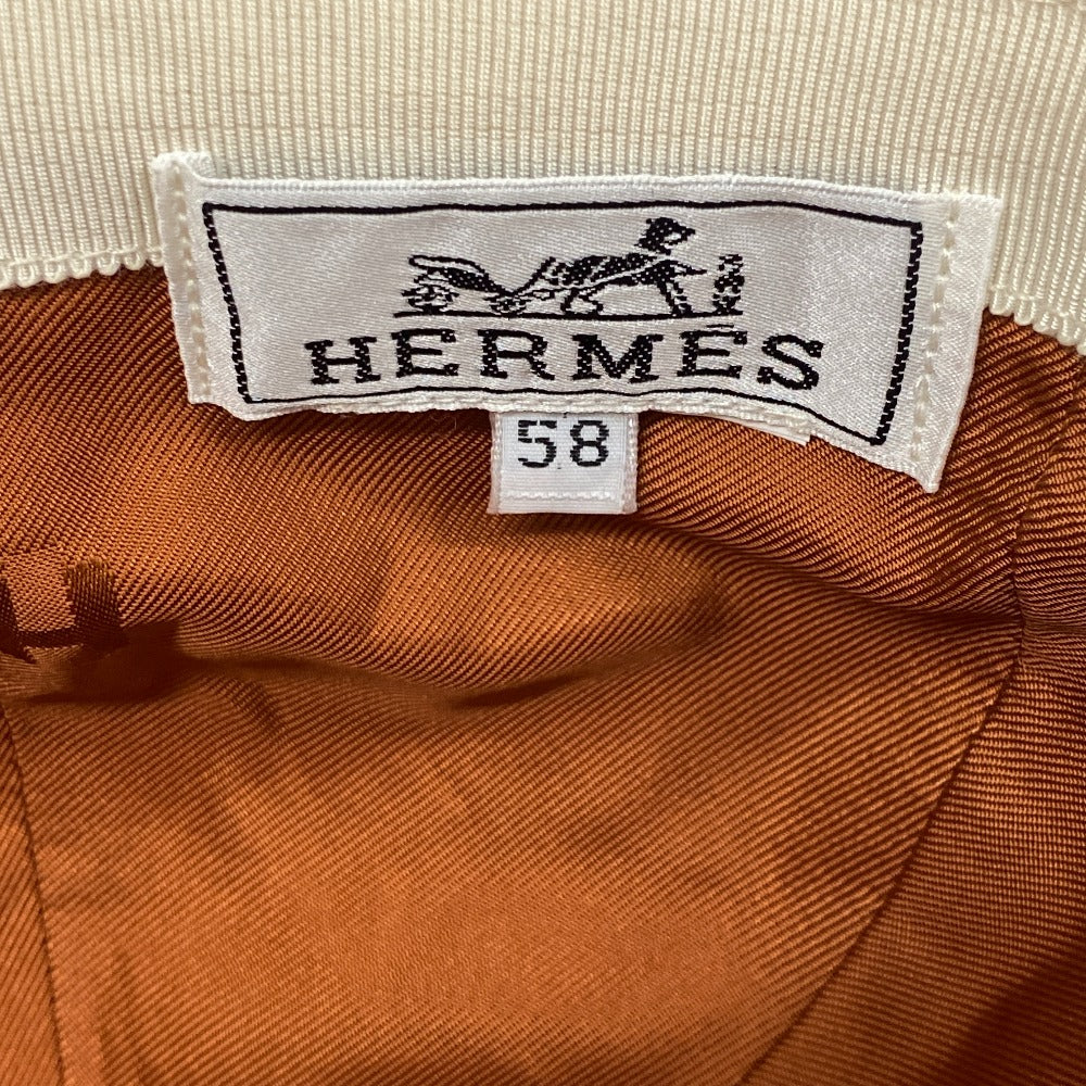 HERMES Other hats Cotton denim base Casquette Davis H Primavera Women 58 Used Authentic