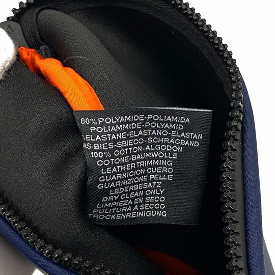 HERMES Pouch Nylon, Polyurethane Navy Truth Neovan PM flat unisex(Unisex) Used Authentic