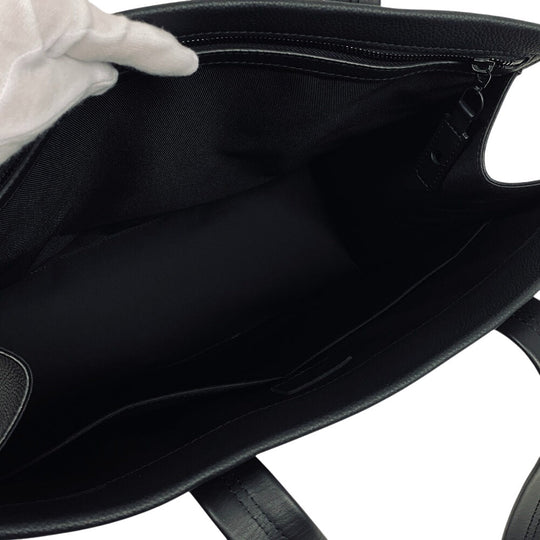 LOUIS VUITTON Tote Bag M57308 leather Noir LV logo aerogram take off tote mens Used Authentic