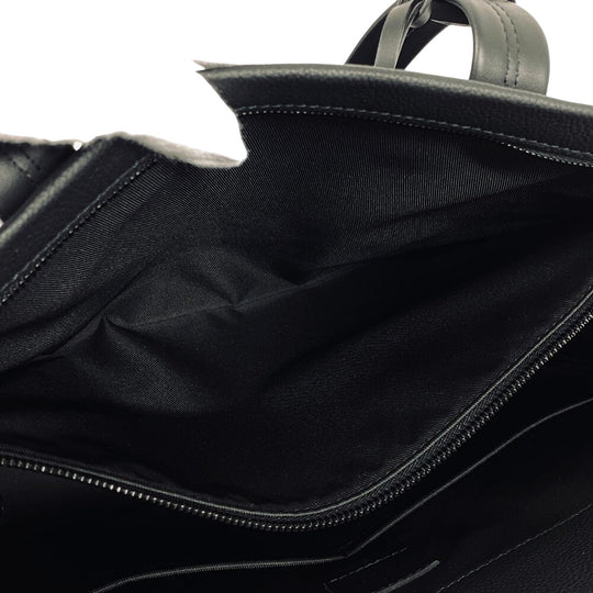 LOUIS VUITTON Tote Bag M57308 leather Noir LV logo aerogram take off tote mens Used Authentic