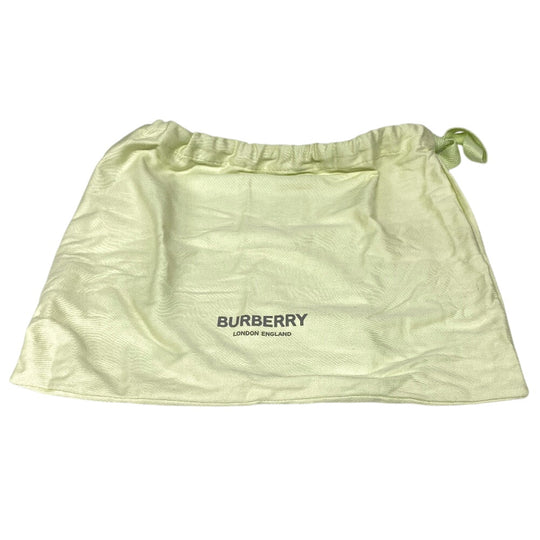 BURBERRY Handbag Canvas, Leather black 2WAY Horse ferry print Mini two-tone Women Used Authentic