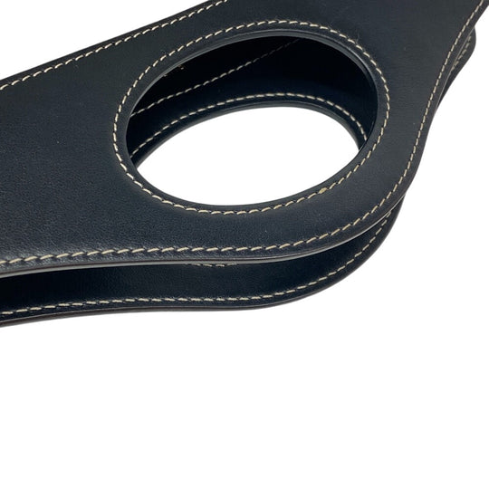 BURBERRY Handbag Canvas, Leather black 2WAY Horse ferry print Mini two-tone Women Used Authentic