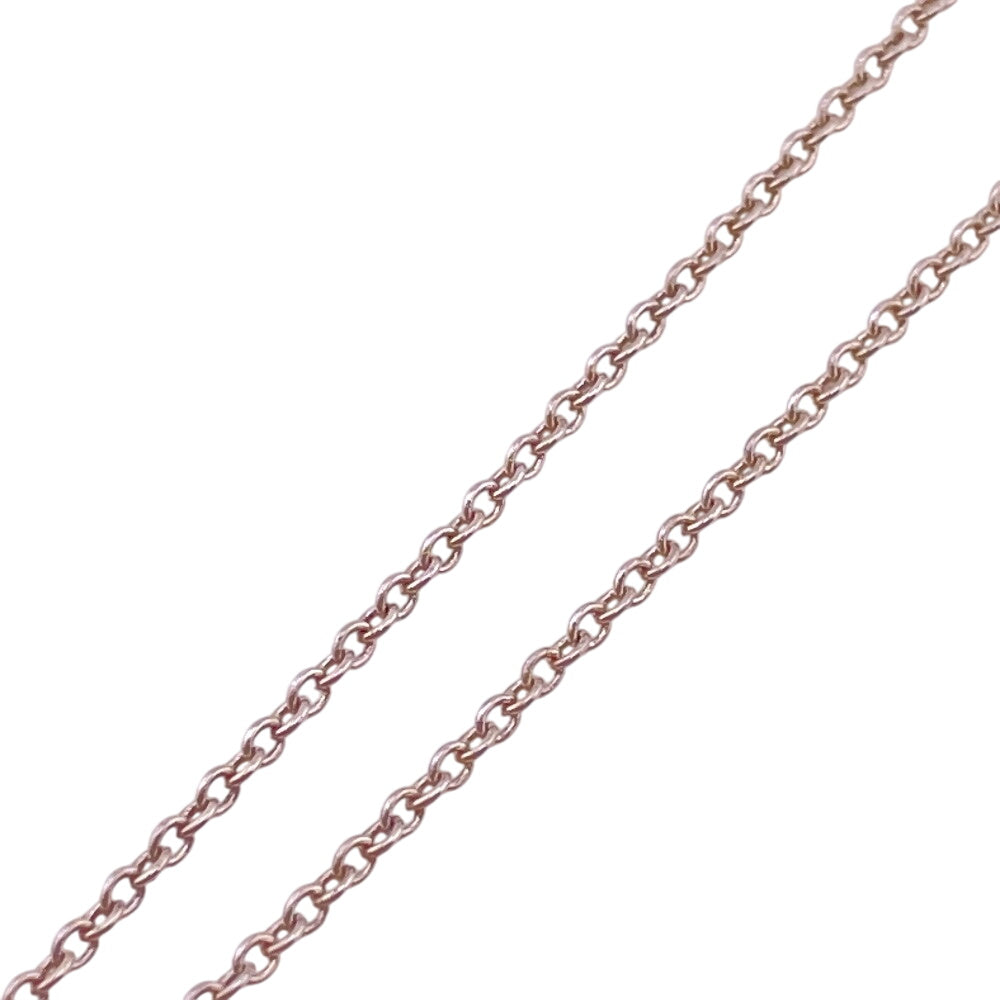 TIFFANY&Co. Necklace Silver925, Diamond Silver Open Heart 1P Women Used Authentic