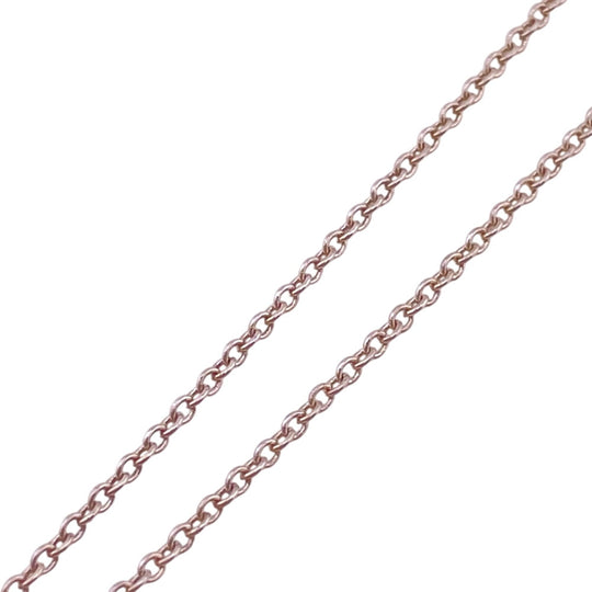 TIFFANY&Co. Necklace Silver925, Diamond Silver Open Heart 1P Women Used Authentic
